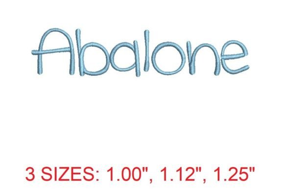 Abalone Font Review for Embroidery Sellers