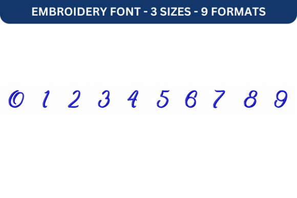 Midnight Bangkok Font 0 to 9